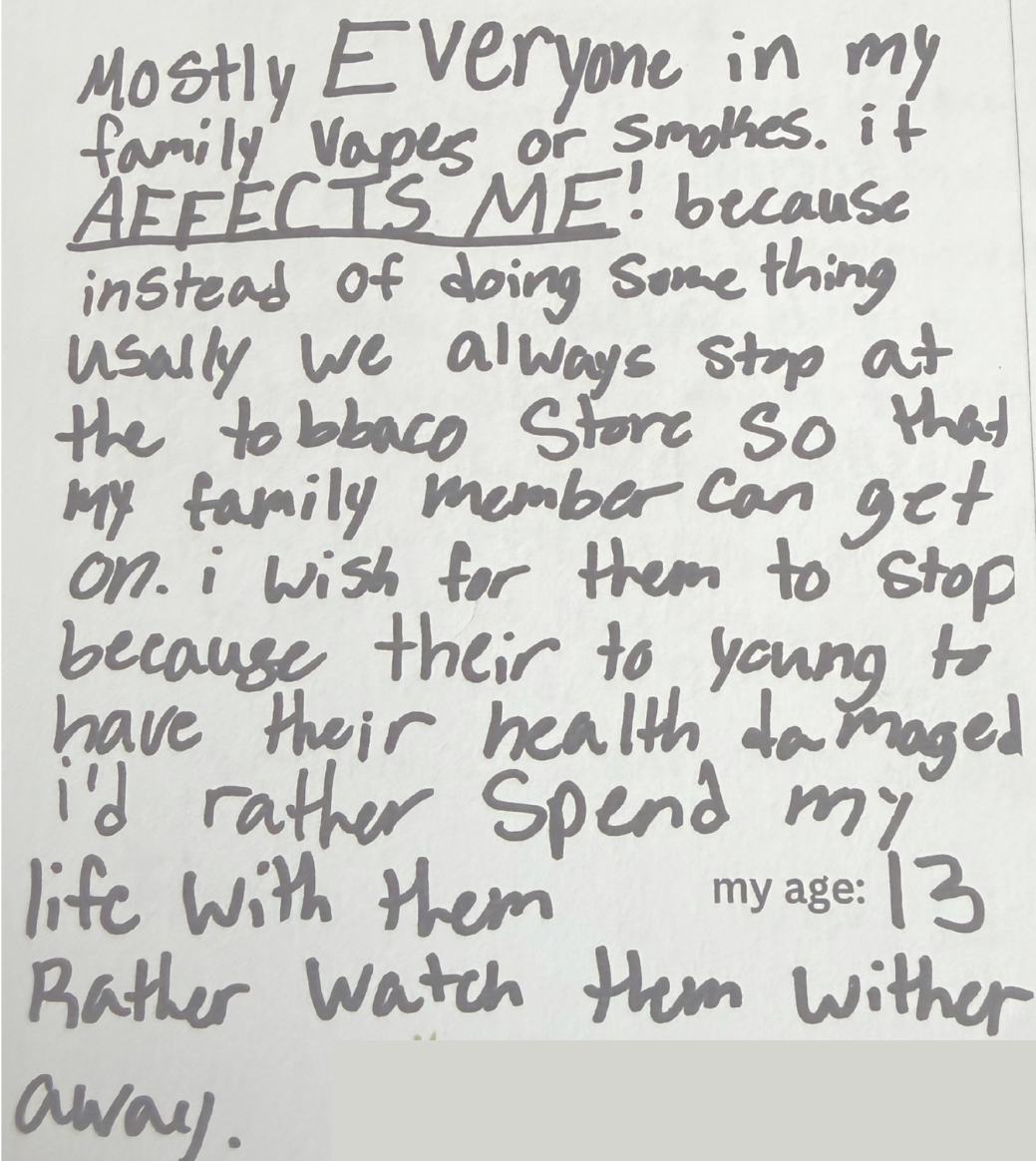 handwritten statements