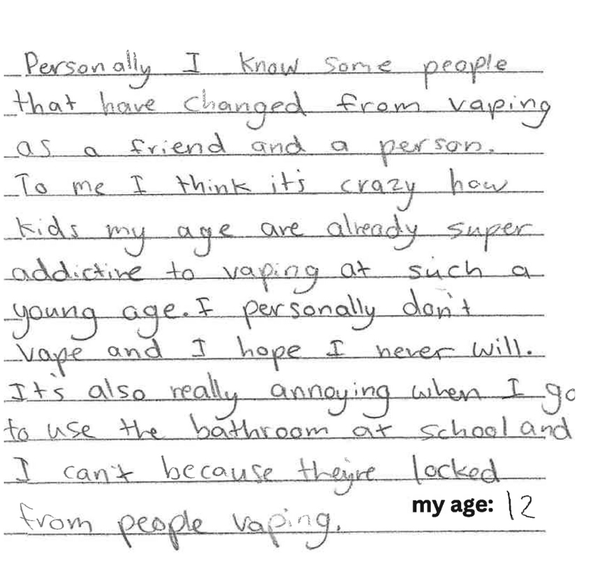 handwritten statements